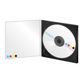 Digipack 2 volets plateau noir sans livret